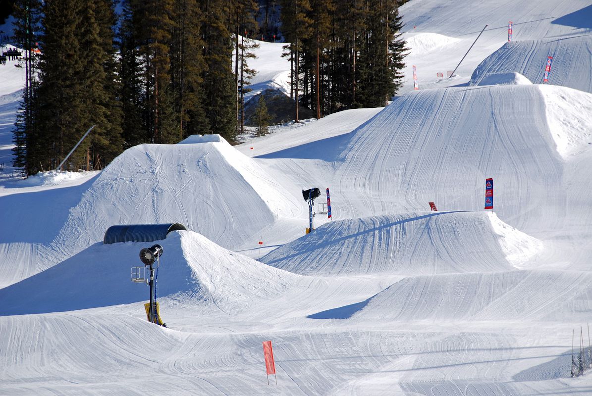 14 Some Of The Larger Jumps At The Lake Louise Ski Area Terrain Park